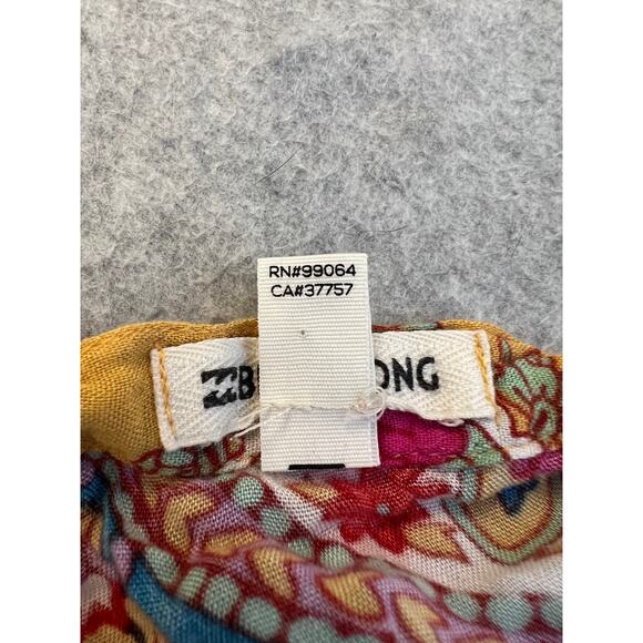 Billabong Cami Top Womens Medium 100% Rayon Halter‎ Bohemian Mandala Floral Pink - Picture 4 of 16